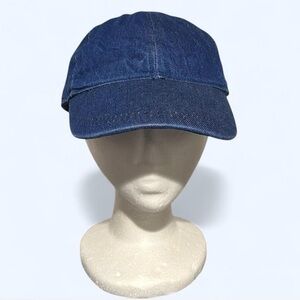 Zara Denim Blue Jeans Cap Baseball Hat Adjustable Strapback Size S/M
